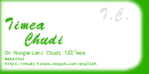 timea chudi business card